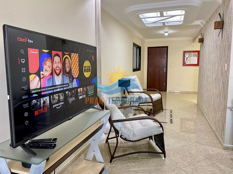 A201 - Vista Mar | 3 Quartos c/ Wifi e Churrasqueira