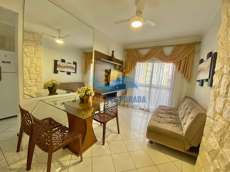 Apartamento com linda vista para o mar, prédio com piscina