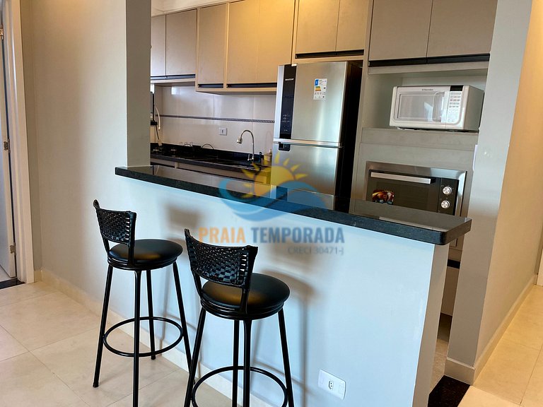 R145 - Apto com Vista p/Mar | Suíte| WiFi