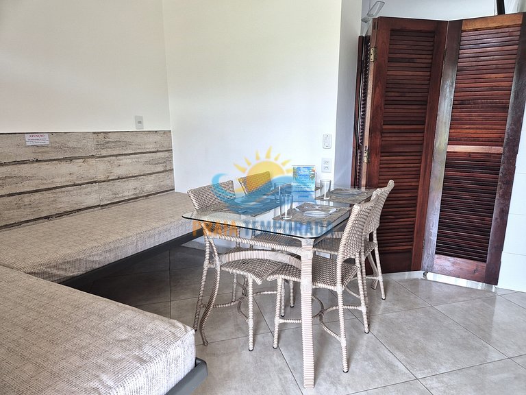 1 bedroom apartment for 6 people two blocks from Praia Grand