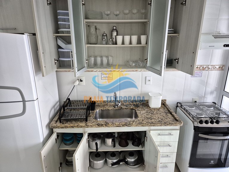 Apartamento 12 de 3 dormitórios para 8 pessoas a uma quadra