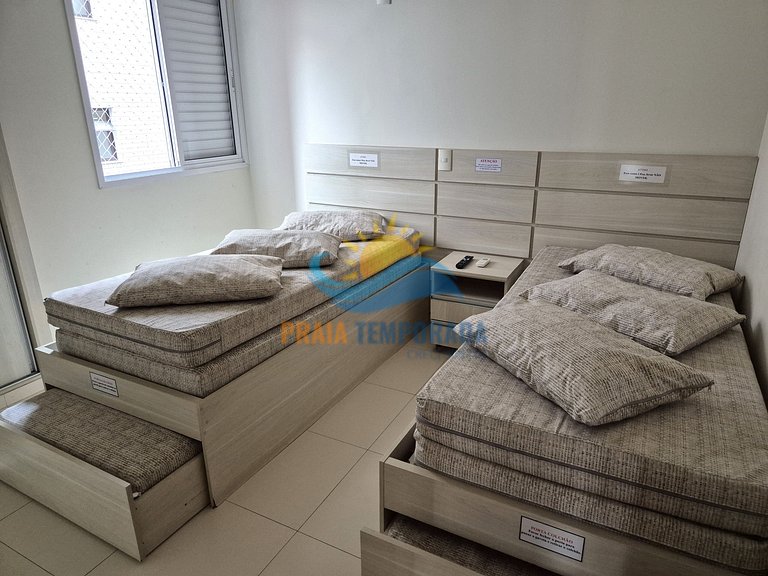 Apartamento 12 de 3 dormitórios para 8 pessoas a uma quadra