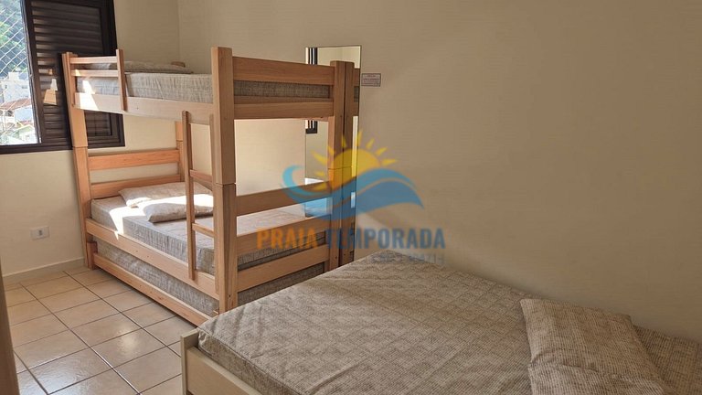 Apartamento 46-B de 1 dormitório para 5 pessoas a uma quadra