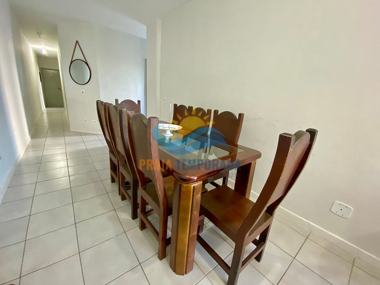 BM103 - Apê Frente a Praia c/ 3 Dorm e Sacada