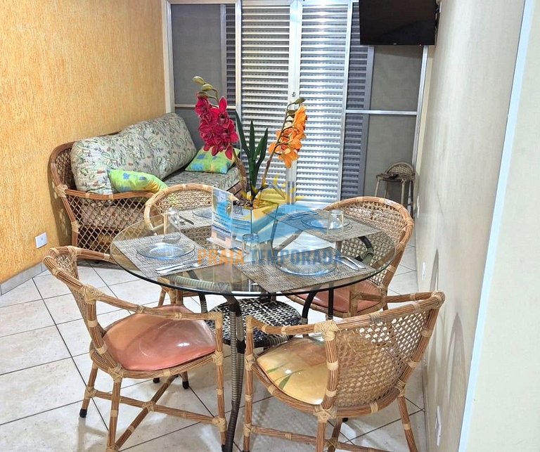 Apartamento 13 de 1 dormitório para 5 pessoas a duas quadras