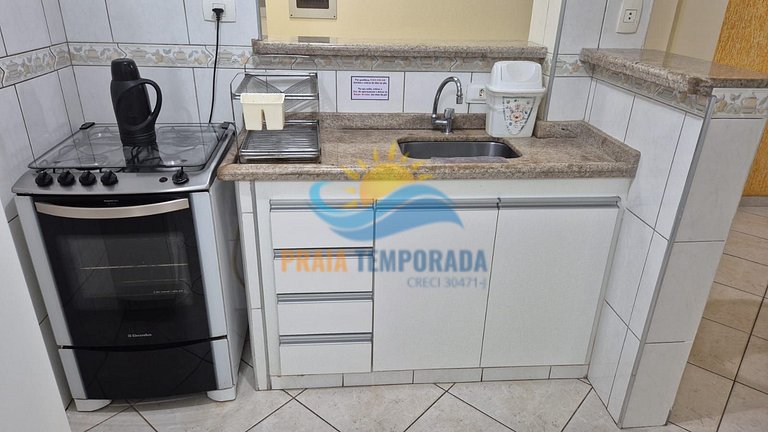 Apartamento 13 de 1 dormitório para 5 pessoas a duas quadras