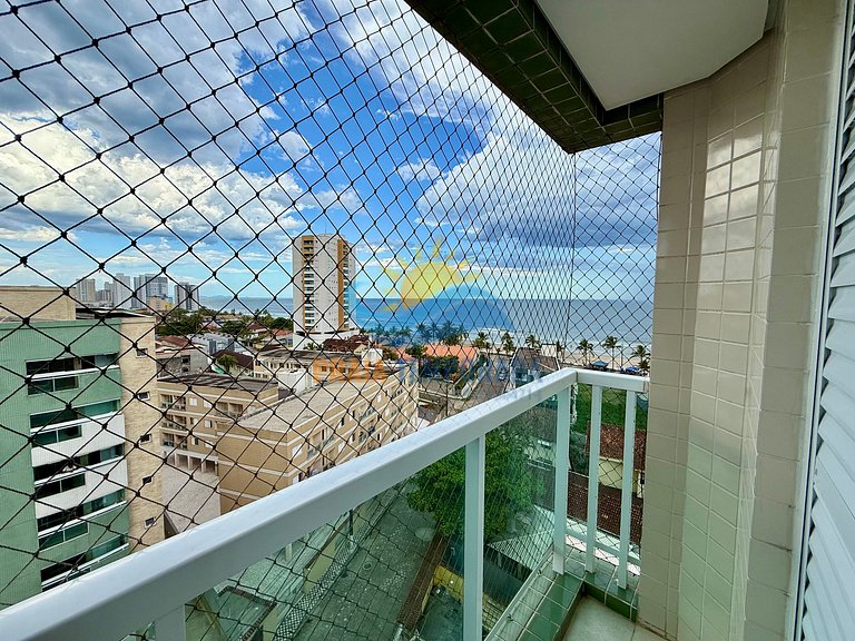MON82 - Apto com linda vista para o mar / 02 Dorm c/suíte /