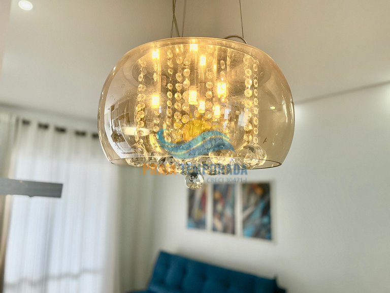 Apartamento com varanda gourmet, piscina e sauna