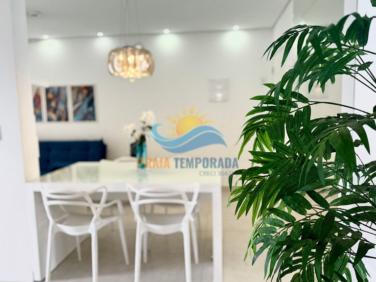 Apartamento com varanda gourmet, piscina e sauna