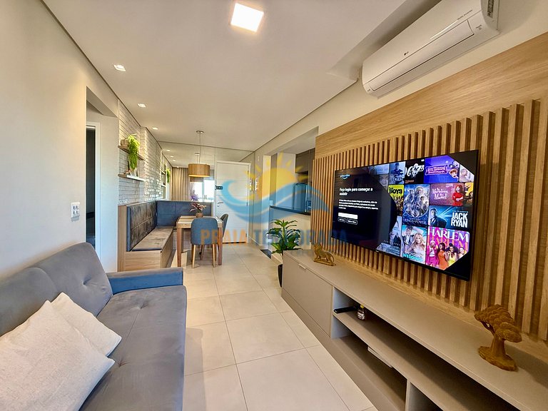 T172 - Apto c/ Ar condicionado| Sacada Gourmet e Wi-Fi