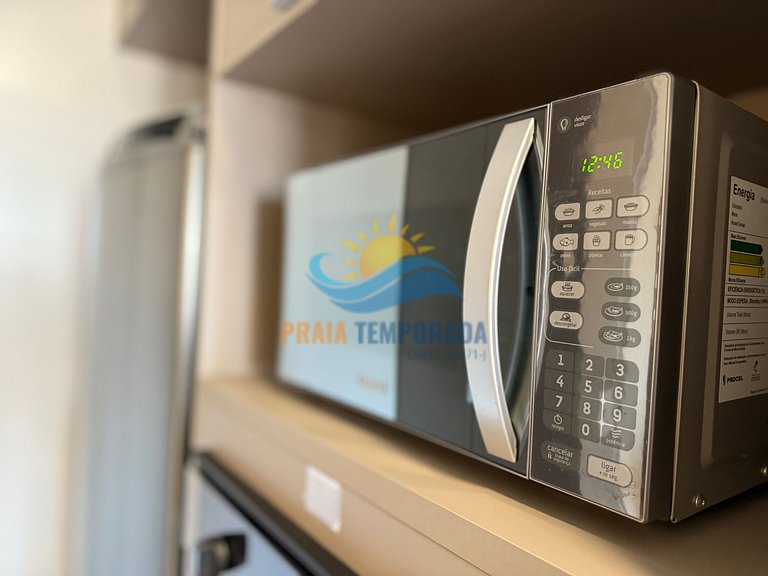 T172 - Apto c/ Ar condicionado| Sacada Gourmet e Wi-Fi