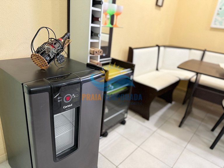 BM301 - Apê c/ Varanda | Ar Cond. | Garagem e Área de Lazer