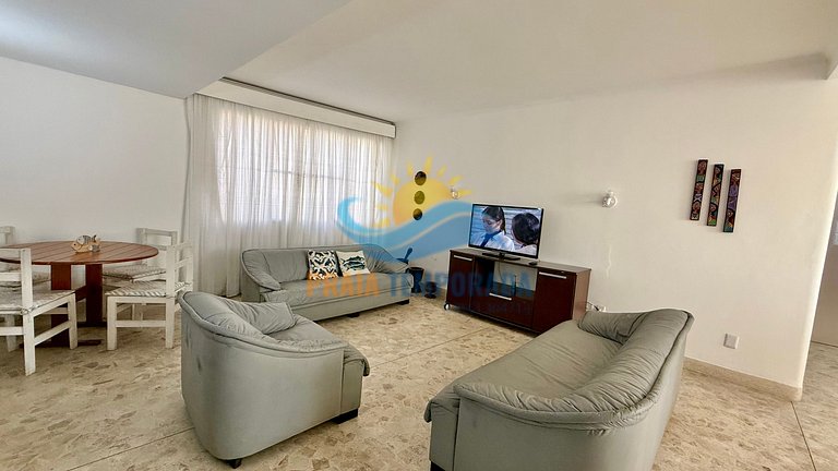 SV153 - Prédio frente ao mar | Ótima localização |3 Dorm Sen