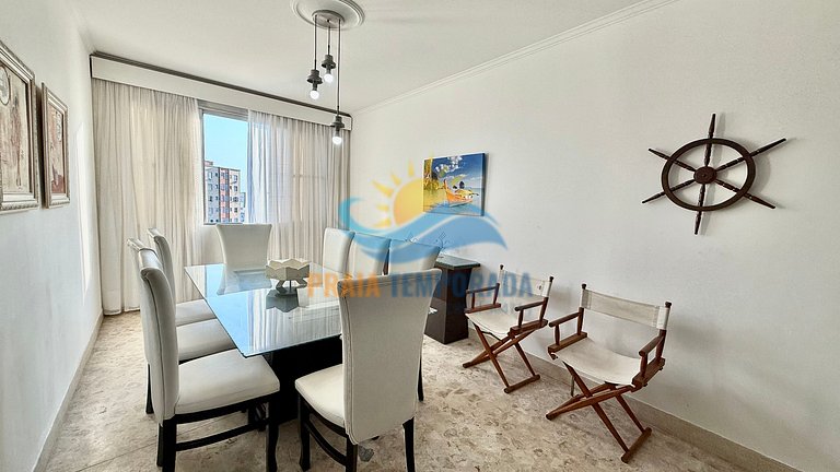 SV153 - Prédio frente ao mar | Ótima localização |3 Dorm Sen