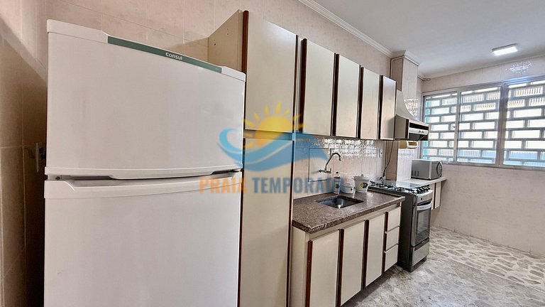 SV153 - Prédio frente ao mar | Ótima localização |3 Dorm Sen