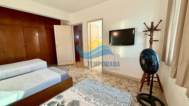 SV153 - Prédio frente ao mar | Ótima localização |3 Dorm Sen