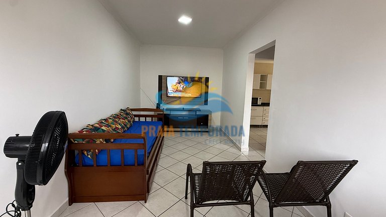 Apartamento frente ao mar com piscina com cascata