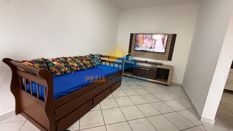 Apartamento frente ao mar com piscina com cascata