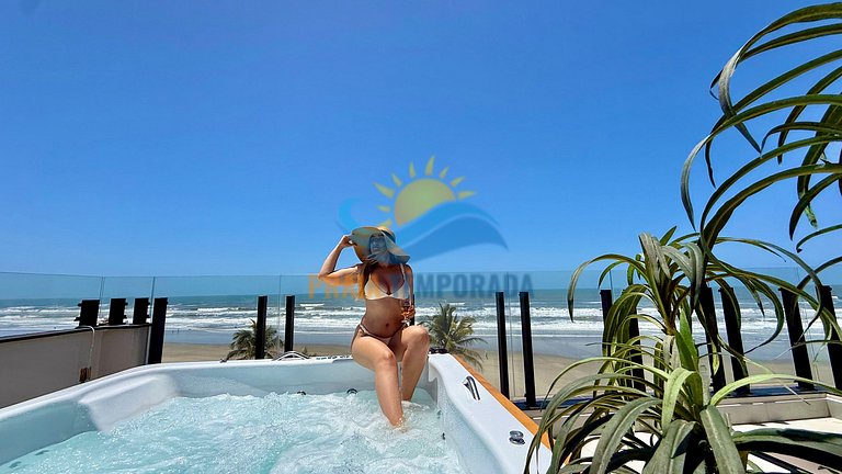 DE- Suíte vista mar, banheira e café da manhã