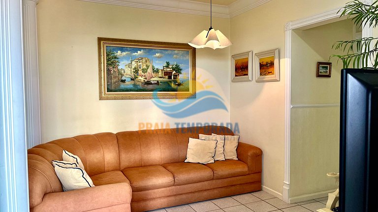 BM202 - Apê c/2 Dorm |1 Suíte| Ar Cond e Vista Mar