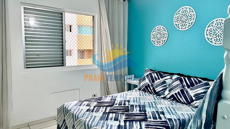 M202 Prédio frente mar|1 Dorm Aconchegante e Wi-fi