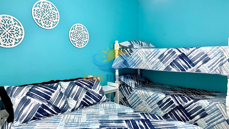 M202 Prédio frente mar|1 Dorm Aconchegante e Wi-fi