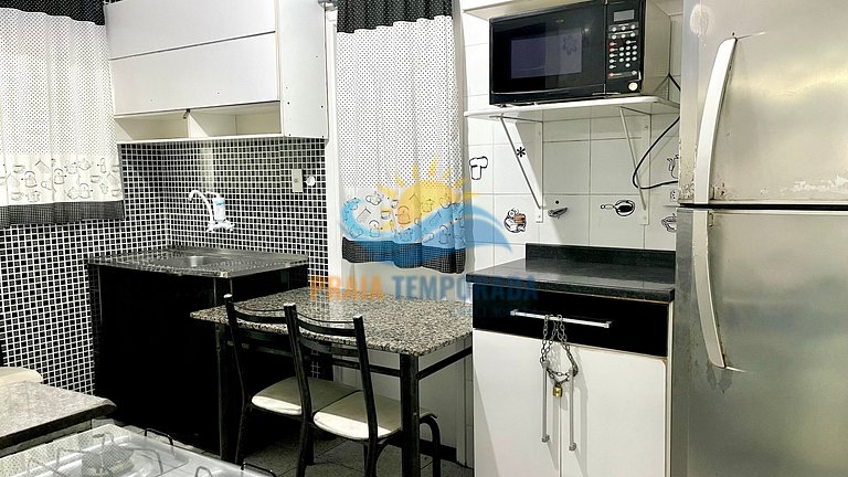 M202 - Prédio frente mar |1 Dorm Aconchegante e Wi-fi