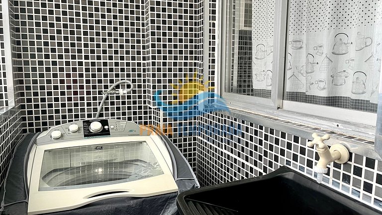 M202 Prédio frente mar|1 Dorm Aconchegante e Wi-fi