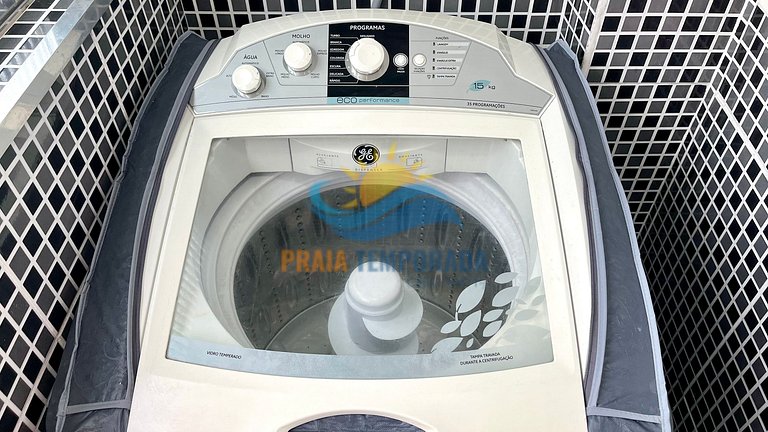 M202 Prédio frente mar|1 Dorm Aconchegante e Wi-fi