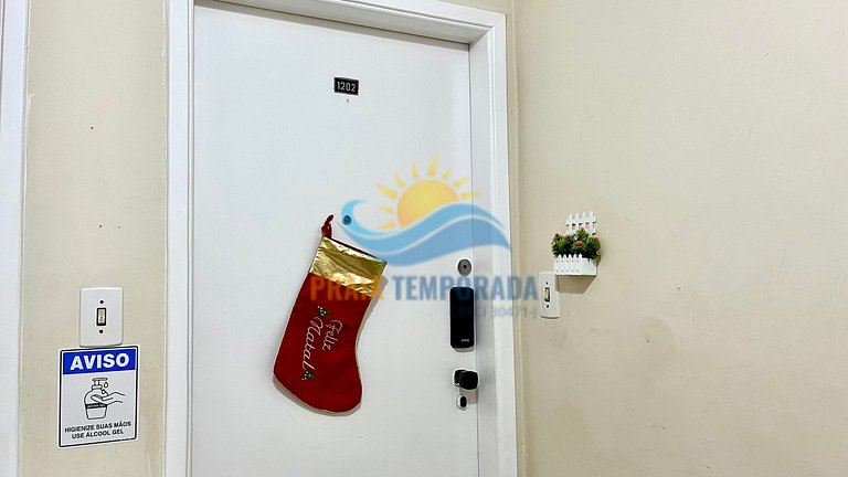 M202 - Prédio frente mar |1 Dorm Aconchegante e Wi-fi