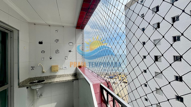 M202 Prédio frente mar|1 Dorm Aconchegante e Wi-fi