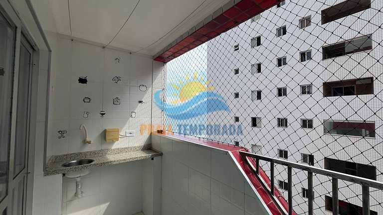 M202 - Prédio frente mar |1 Dorm Aconchegante e Wi-fi