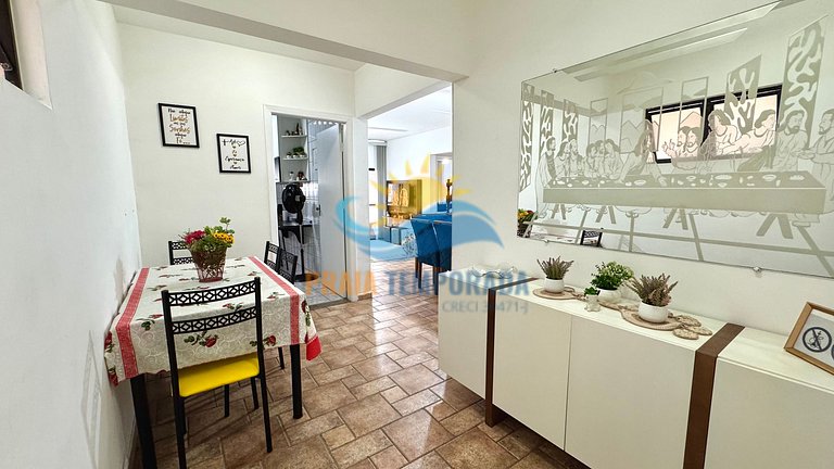 A077 - Apto c/ Sacada| 2 Dorm|Aprox. 100m da Praia