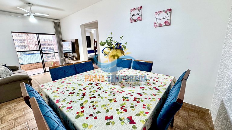 A077 - Apto c/ Sacada| 2 Dorm|Aprox. 100m da Praia