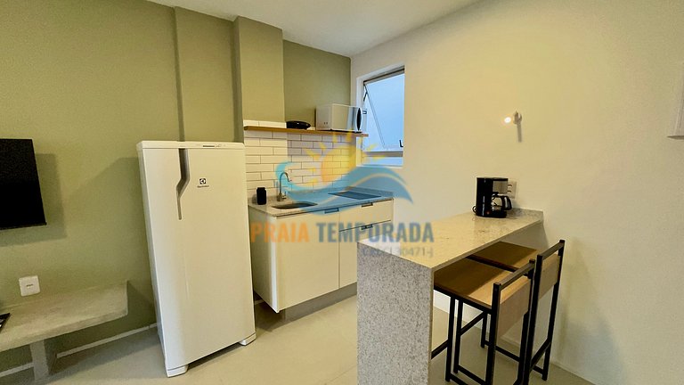 A209 Kitnet incrível c/ Ar Cond.| Wi-Fi e Smart TV