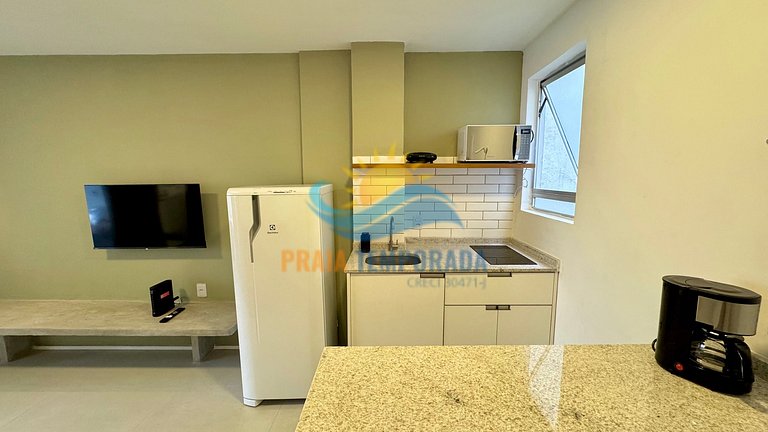 A209 Kitnet incrível c/ Ar Cond.| Wi-Fi e Smart TV