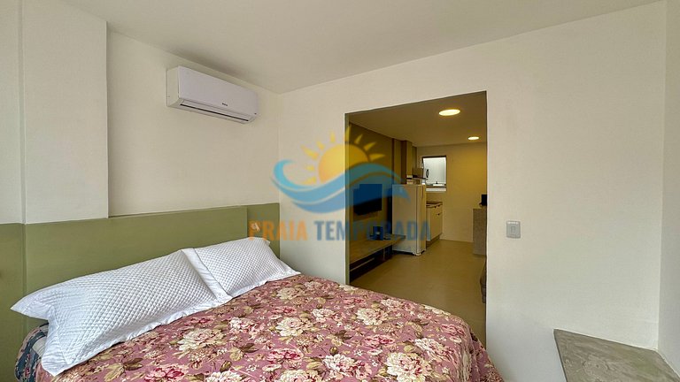 A209 Kitnet incrível c/ Ar Cond.| Wi-Fi e Smart TV