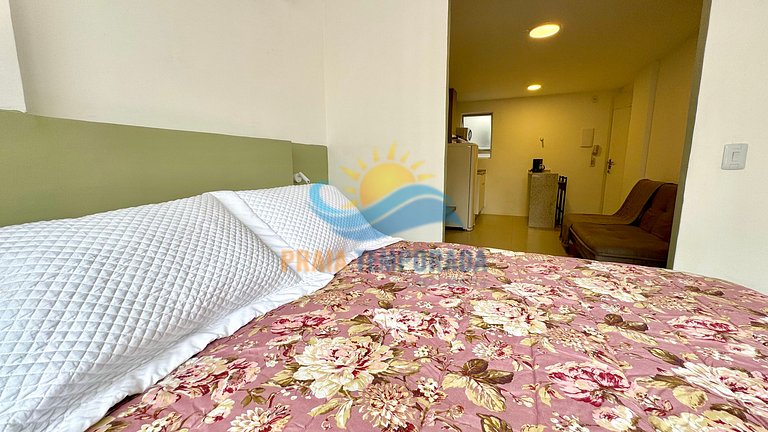 A209 Kitnet incrível c/ Ar Cond.| Wi-Fi e Smart TV