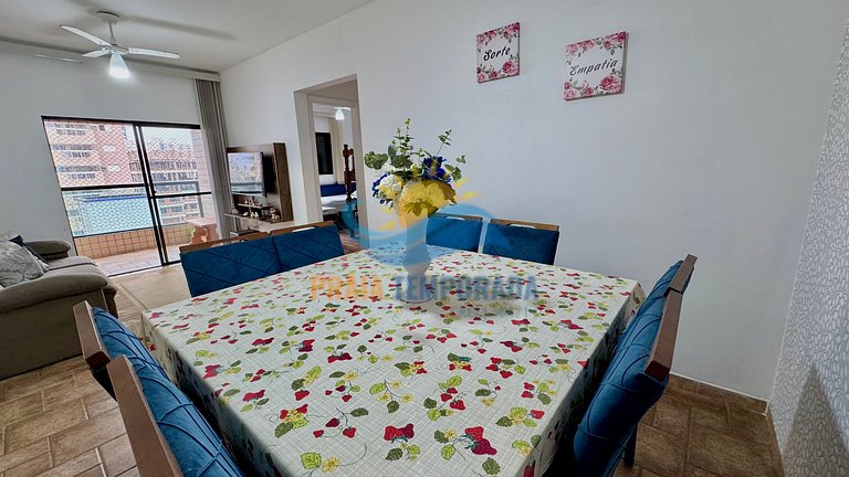 A077 - Apto c/ Sacada| 2 Dorm|Aprox. 100m da Praia