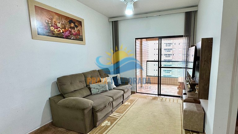 A077 - Apto c/ Sacada| 2 Dorm|Aprox. 100m da Praia